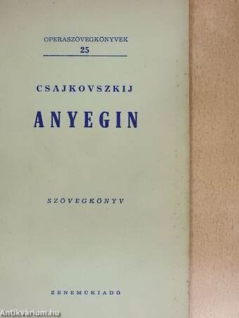 Csajkovszkij: Anyegin