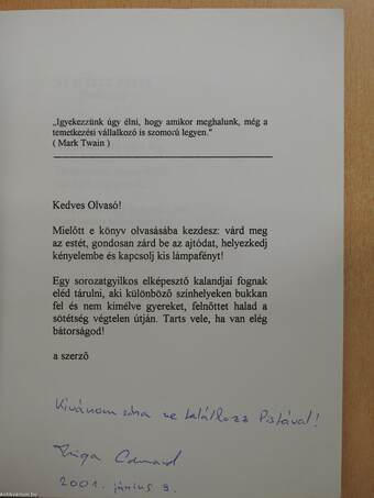 Brutál István kalandjai (dedikált példány)