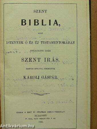 Szent Biblia