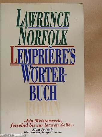 Lempriére's Wörterbuch