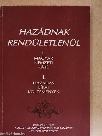 Hazádnak rendületlenül I-II.