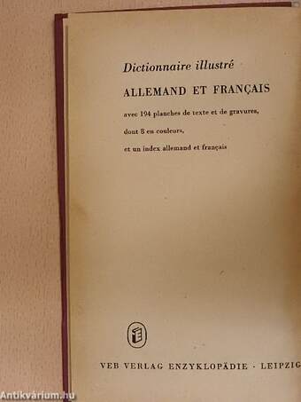 Bildwörterbuch/Dictionnaire illustré