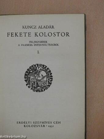 Fekete kolostor I-II.