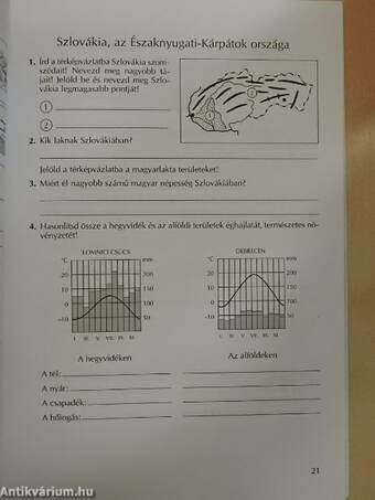 Földrajz munkafüzet 8.