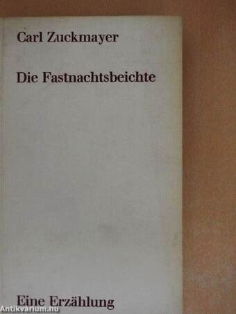 Die Fastnachtsbeichte