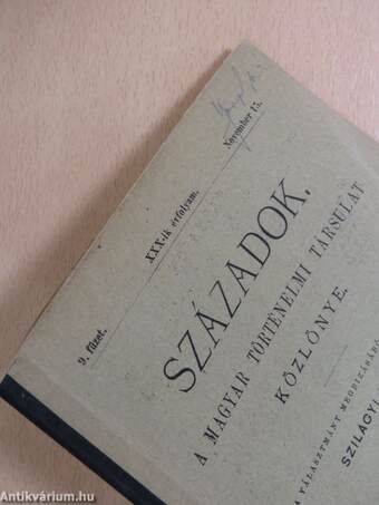 Századok 1896. november 15.