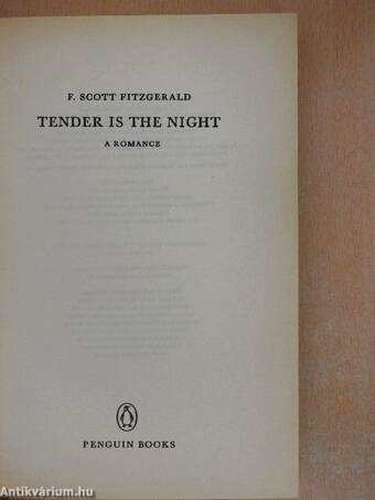 Tender Is The Night