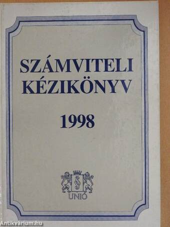 Számviteli kézikönyv 1998