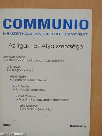 Communio 2000. Karácsony