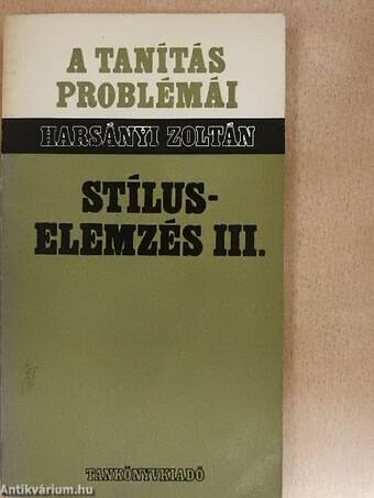 Stíluselemzés III.