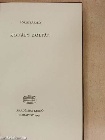 Kodály Zoltán