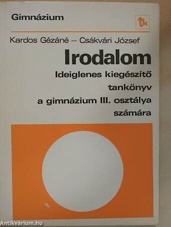 Irodalom III.