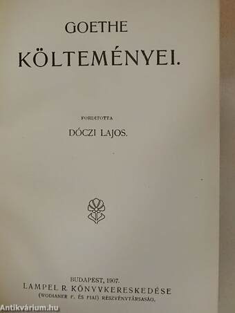 Goethe költeményei