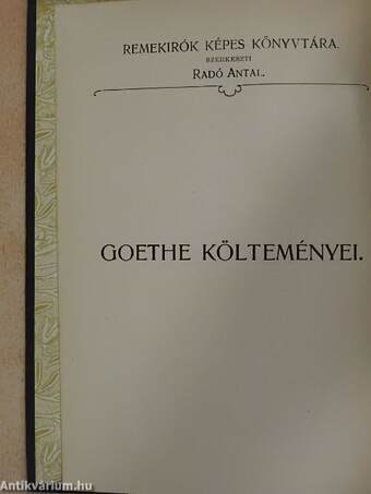 Goethe költeményei