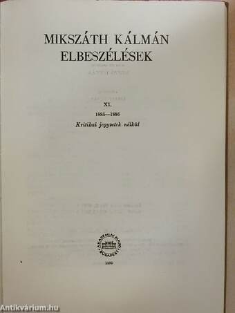 Elbeszélések XI.