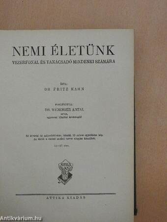 Nemi életünk