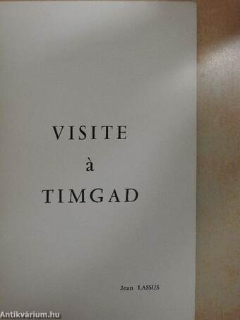 Visite á Timgad