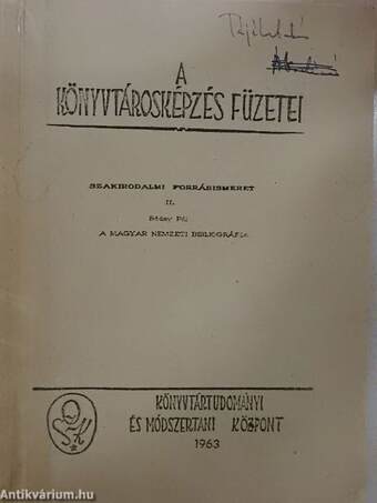 A magyar nemzeti bibliográfia