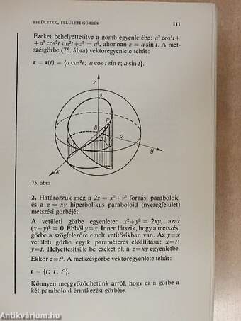 Felsőbb matematikai összefoglaló műszakiaknak