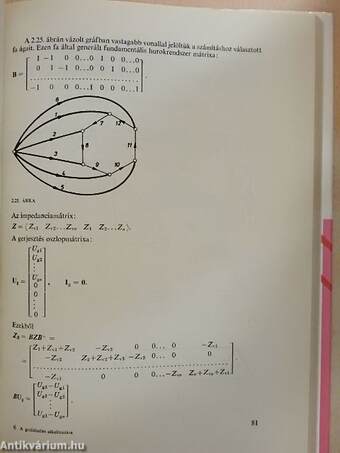 A gráfelmélet alkalmazása villamos hálózatok számításában