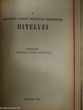 Kezdet és a vég/A túlvilág/Dániel, a próféta-államférfi/A szeretet uralma/Bibliai Igazságok Kézikönyve/Hitvalló kereszténység/A hetednapot ünneplő adventisták felekezetének hitelvei/Lenin-Sztálin a vallásról/Világválság a megoldás előtt