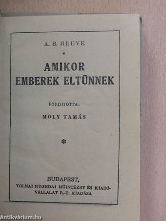 Amikor emberek eltünnek