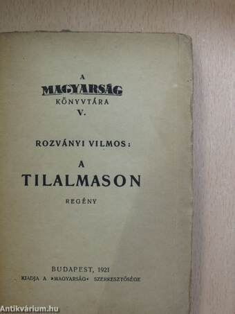 A tilalmason