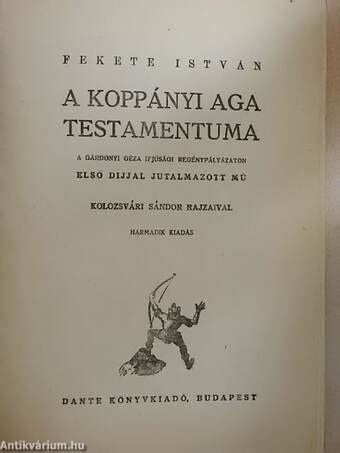 A koppányi aga testamentuma