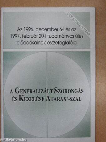 A generalizált szorongás és kezelése Atarax-szal