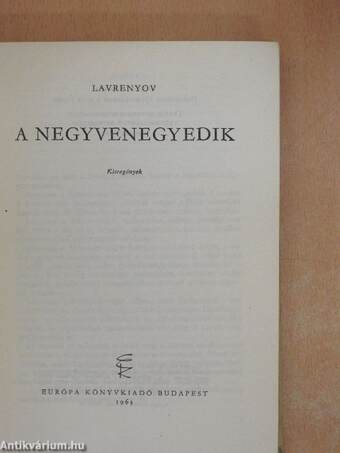 A negyvenegyedik