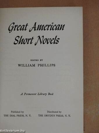 Great American Short Novels