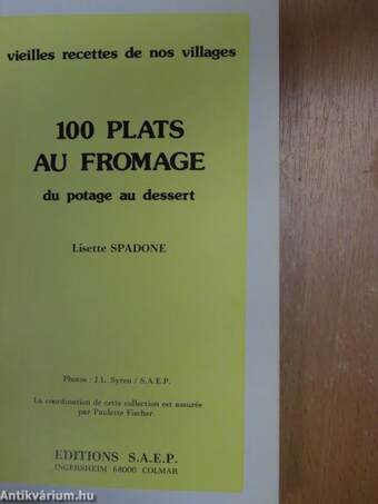 100 plats au fromage