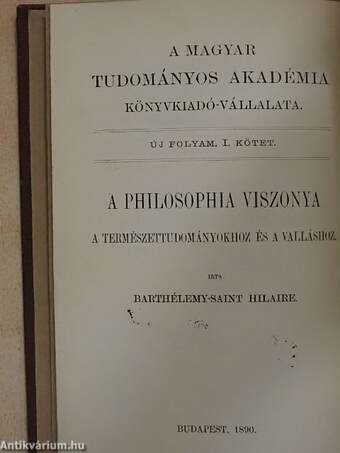 A philosophia viszonya a természettudományokhoz és a valláshoz