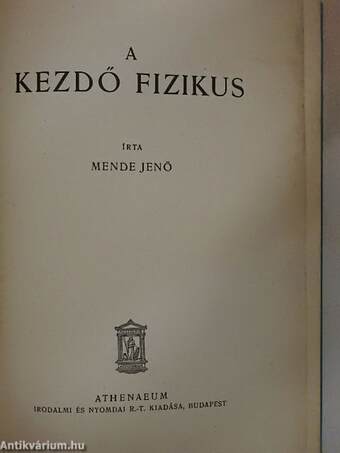 A kezdő fizikus