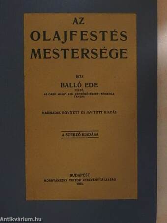 Az olajfestés mestersége