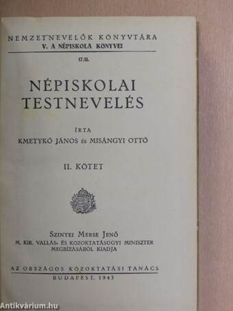 Népiskolai testnevelés II.