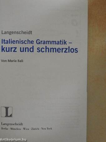 Italienische Grammatik