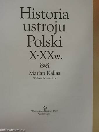 Historia ustroju Polski X-XX w.