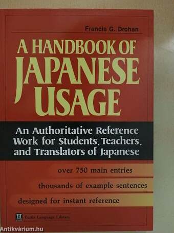 A Handbook of Japanese Usage
