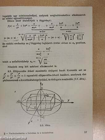 Variációszámítás a fizikában és a technikában