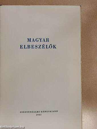 Magyar elbeszélők III.