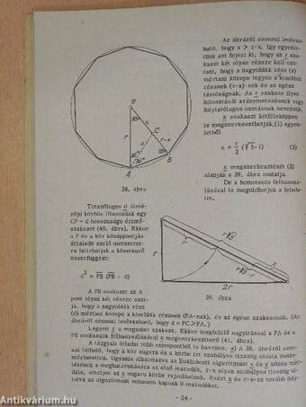 Fejezetek a középiskolai matematika tanítás módszertanából II.