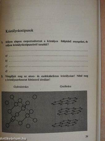 Kémia munkafüzet és feladatgyűjtemény I.