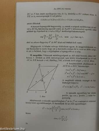 Matematikai versenytételek IV.