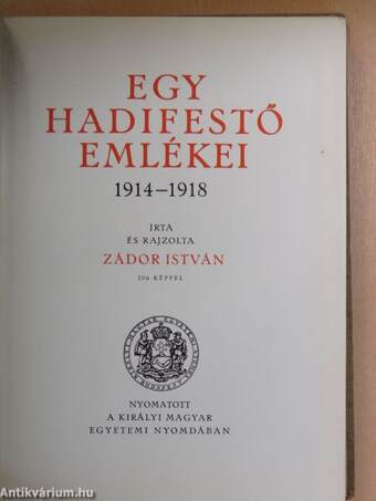 Egy hadifestő emlékei