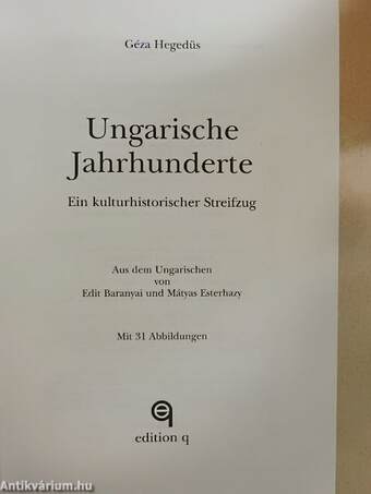 Ungarische Jahrhunderte