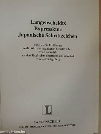 Langenscheidts Expresskurs Japanische Schriftzeichen