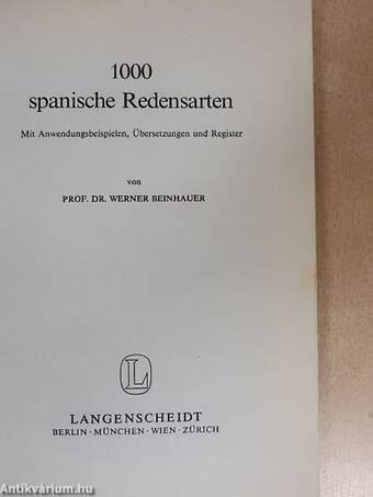 1000 spanische Redensarten