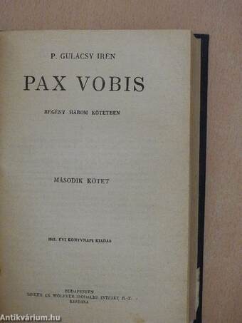 Pax Vobis I-III.