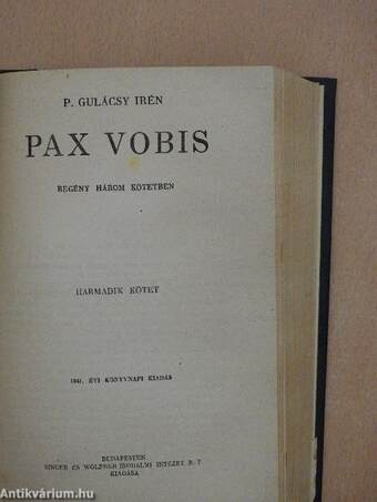 Pax Vobis I-III.